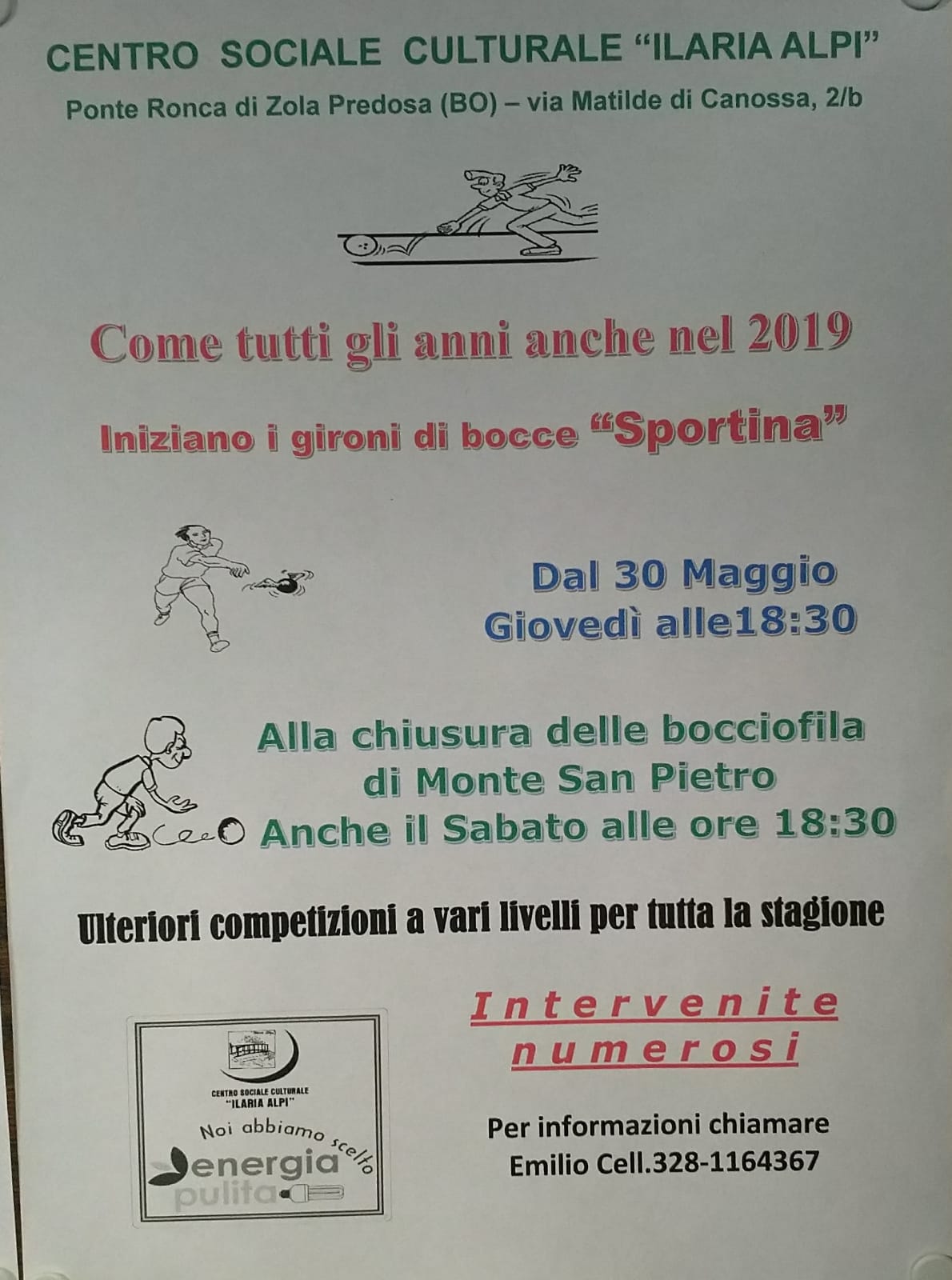 Booce stagione 2019